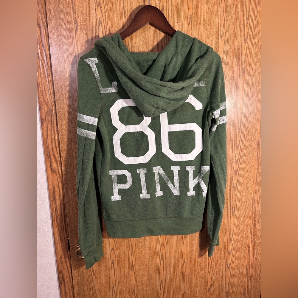 PINK ‘86 Love Pink Graphic Full Zip Hooded Jacket - Picture 4 of 5